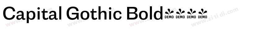 Capital Gothic Bold字体转换